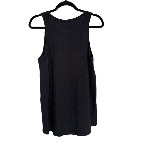 Old Navy Women’s EveryWear Crew Neck Luxe Sleeveless Black Tank Top Size Medium - Picture 6 of 9